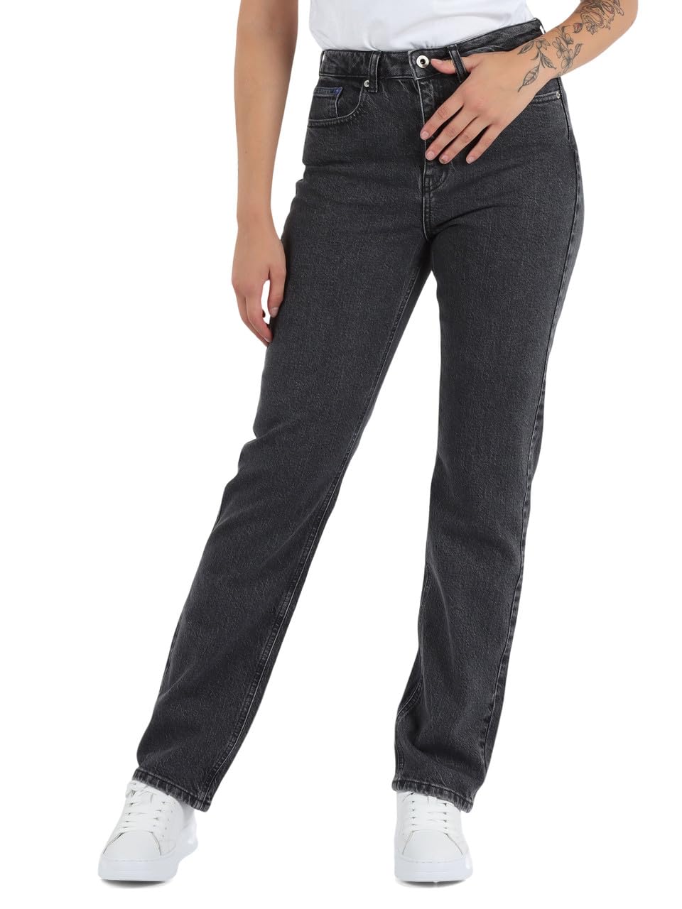 Karl Lagerfeld Jeans Damen High Rise Straight Denim