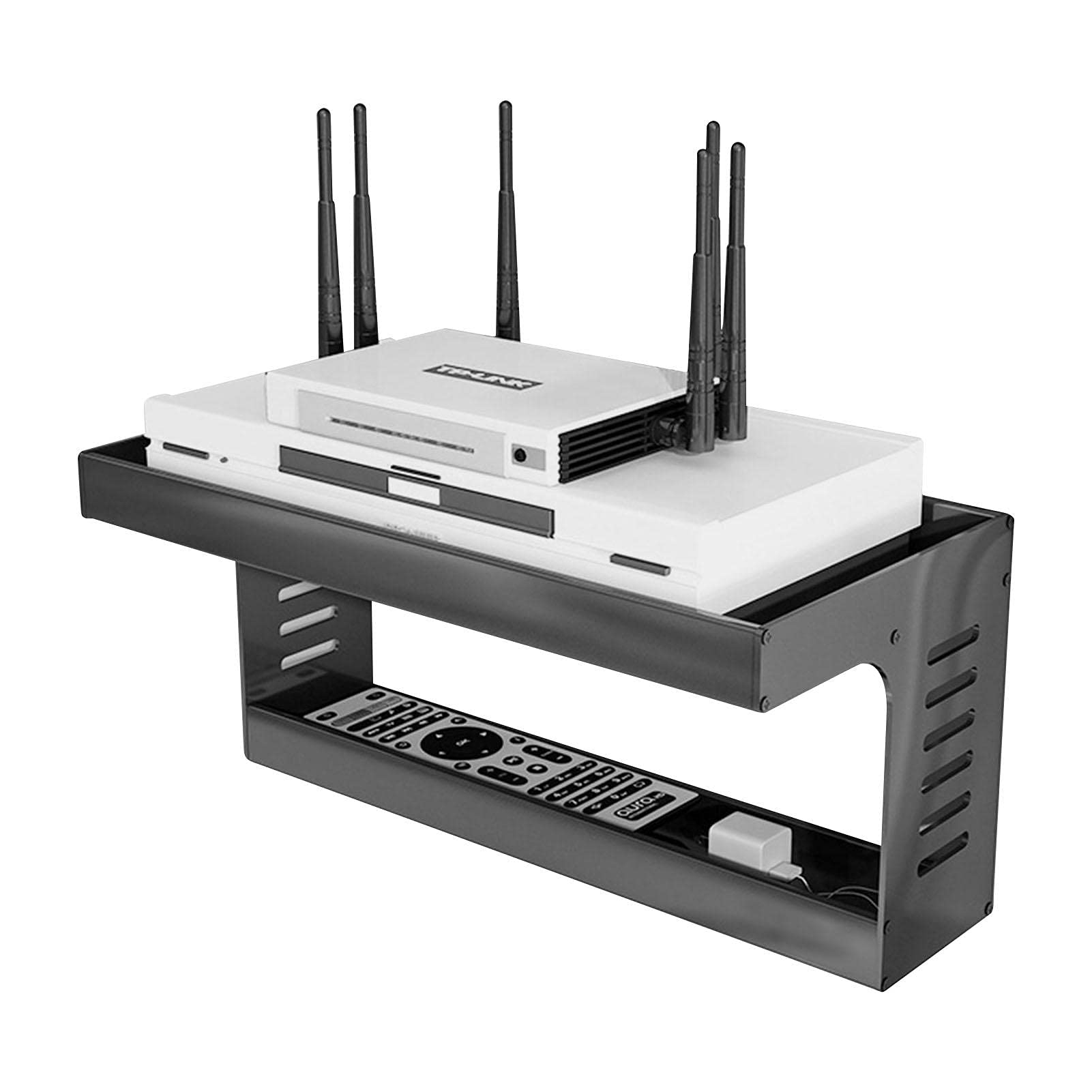 WiFi Router Aufbewahrungsbox Wandhalterung Kabel Organizer Wandbehänge TV