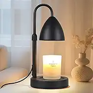 Candle Warmer Lamp with Timer Dimmable, Lamp Candle Warmer Birthday Gifts for Women, Black Adjustable Wax Melter Warmer for Jar Candles, House Warming Gift Home Decor