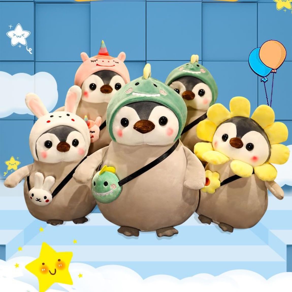 べんぎんのぬいぐるみ Amazon.co.jp: REENEW ペンギンぬいぐるみ、ウサギペンギン