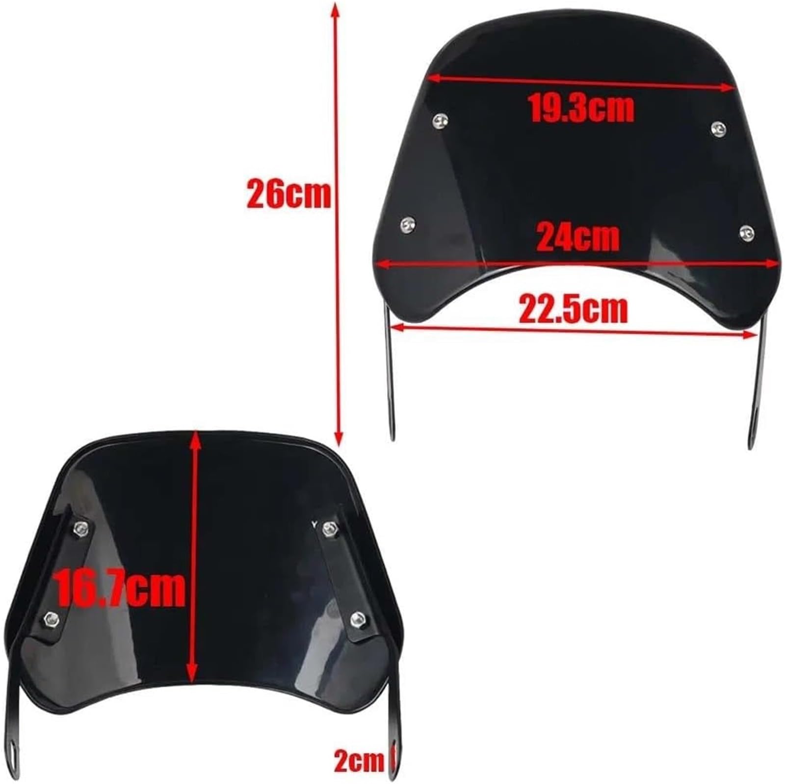 Deflettori del parabrezza Parabrezza per moto, deflettore per parabrezza, protezione per Triumph