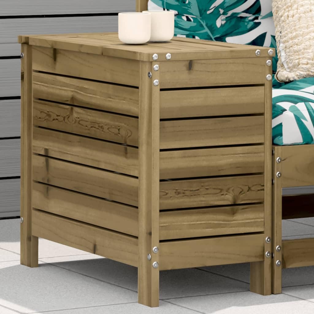 SXZenSpace Owox 62x31.5x52 cm Pinewood Garden Footstool Ottoman, 110 kg, Modular Patio Balcony Lawn Seating