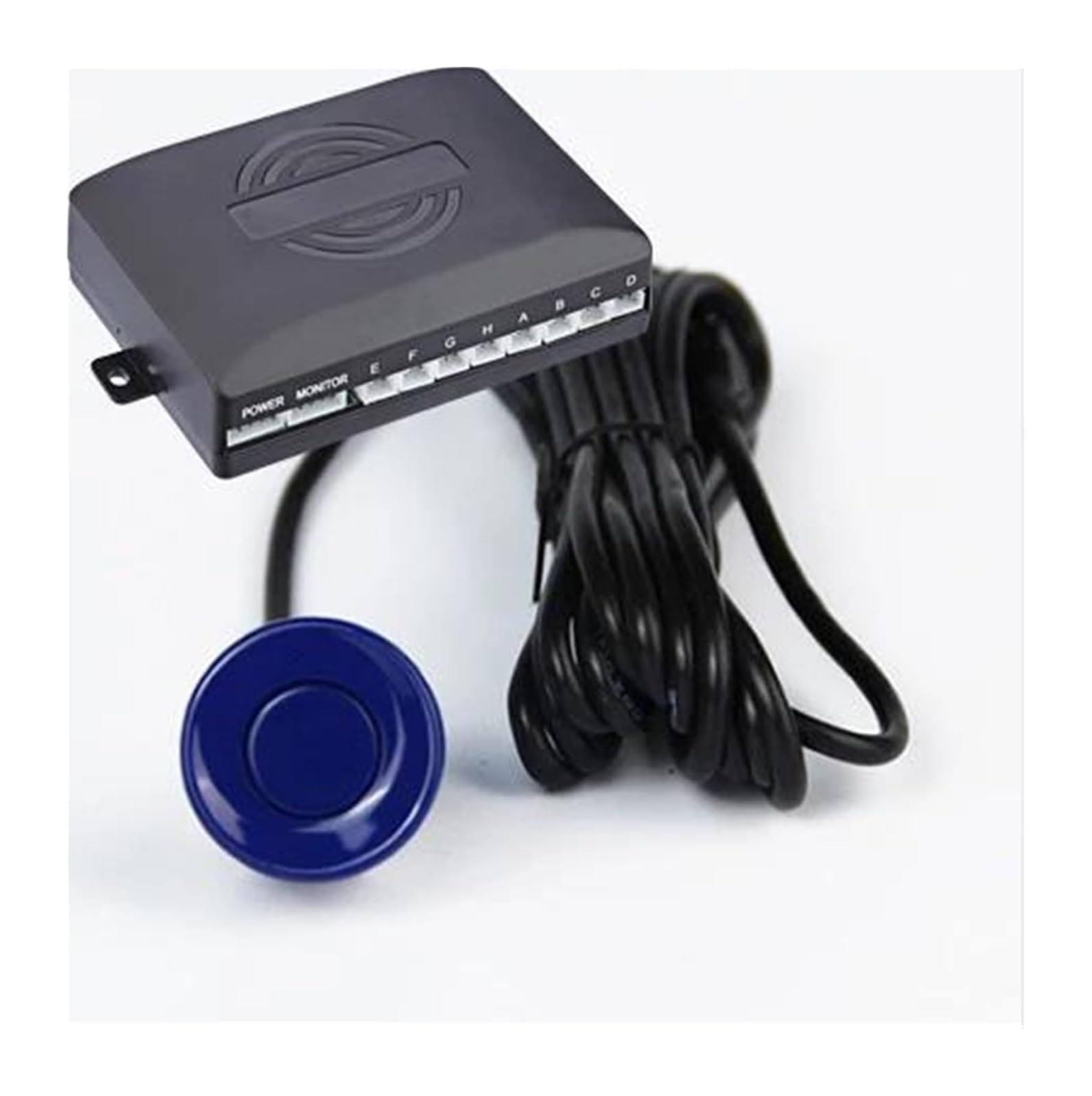 Kit Sensor Aparcamiento Parktronic Radar Marcha Atrás Trasero para Coche Pantalla Retroiluminada 8 Pulgadas Detector 12 V Sensor De Aparcami(Azul)