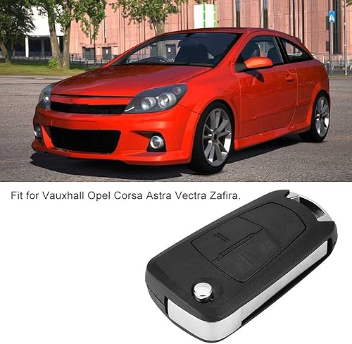 Miniatura 4 de Cubierta de llave remota de coche de 2 botones, funda de llavero ABS Flip para Vauxhall Opel Corsa Astra Vectra Zafira