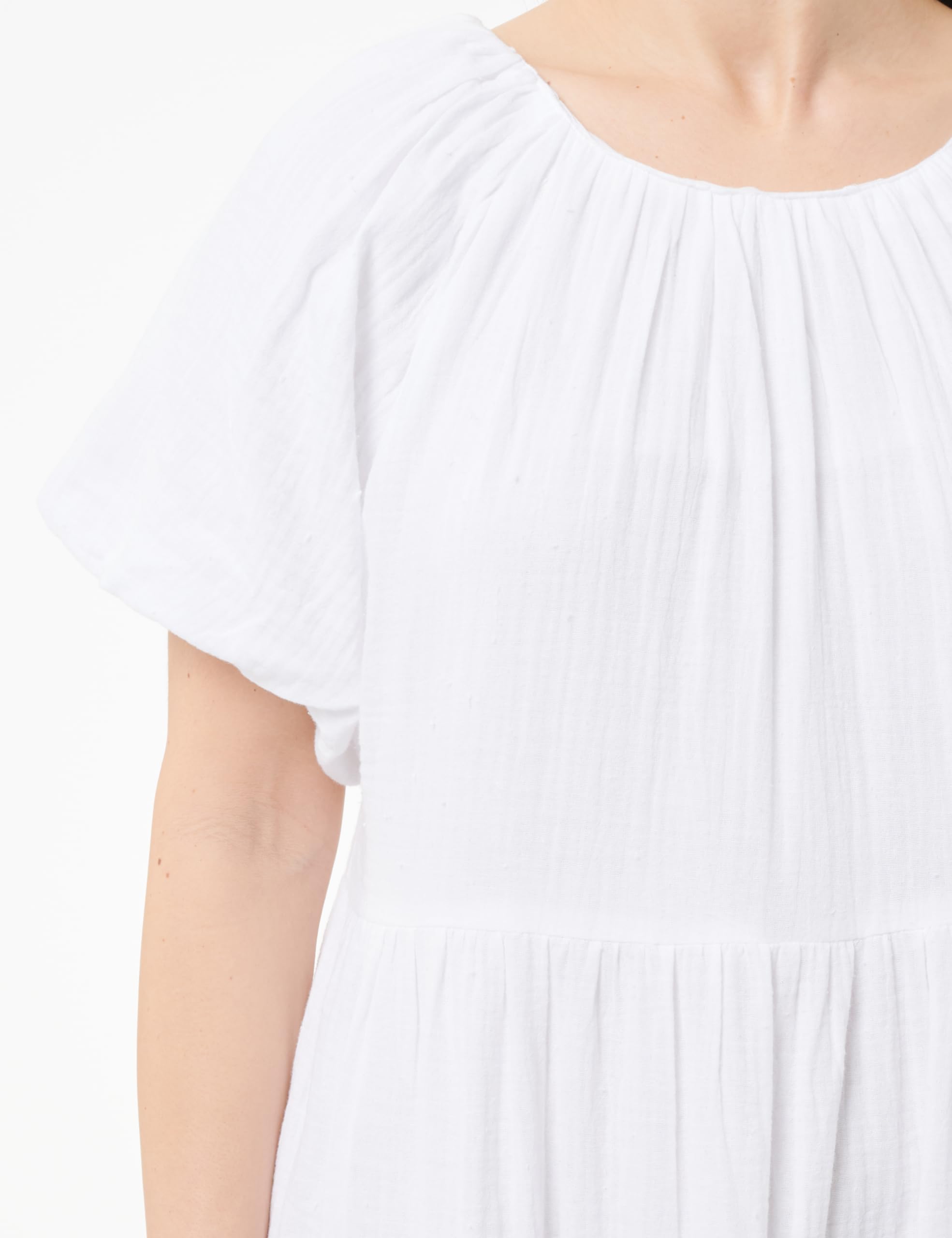 DreiMaster Vintage Damska sukienka maxi 37227429, biała, L, biały, L