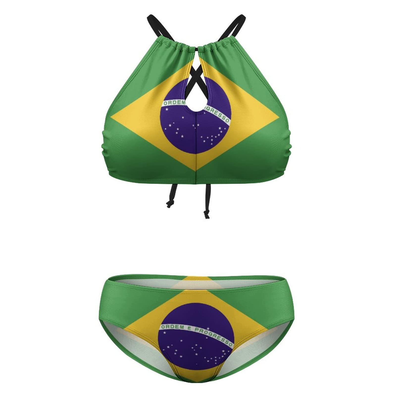 Brazilian Flag String Bikini Junior Brazil Size Large, 55 OFF