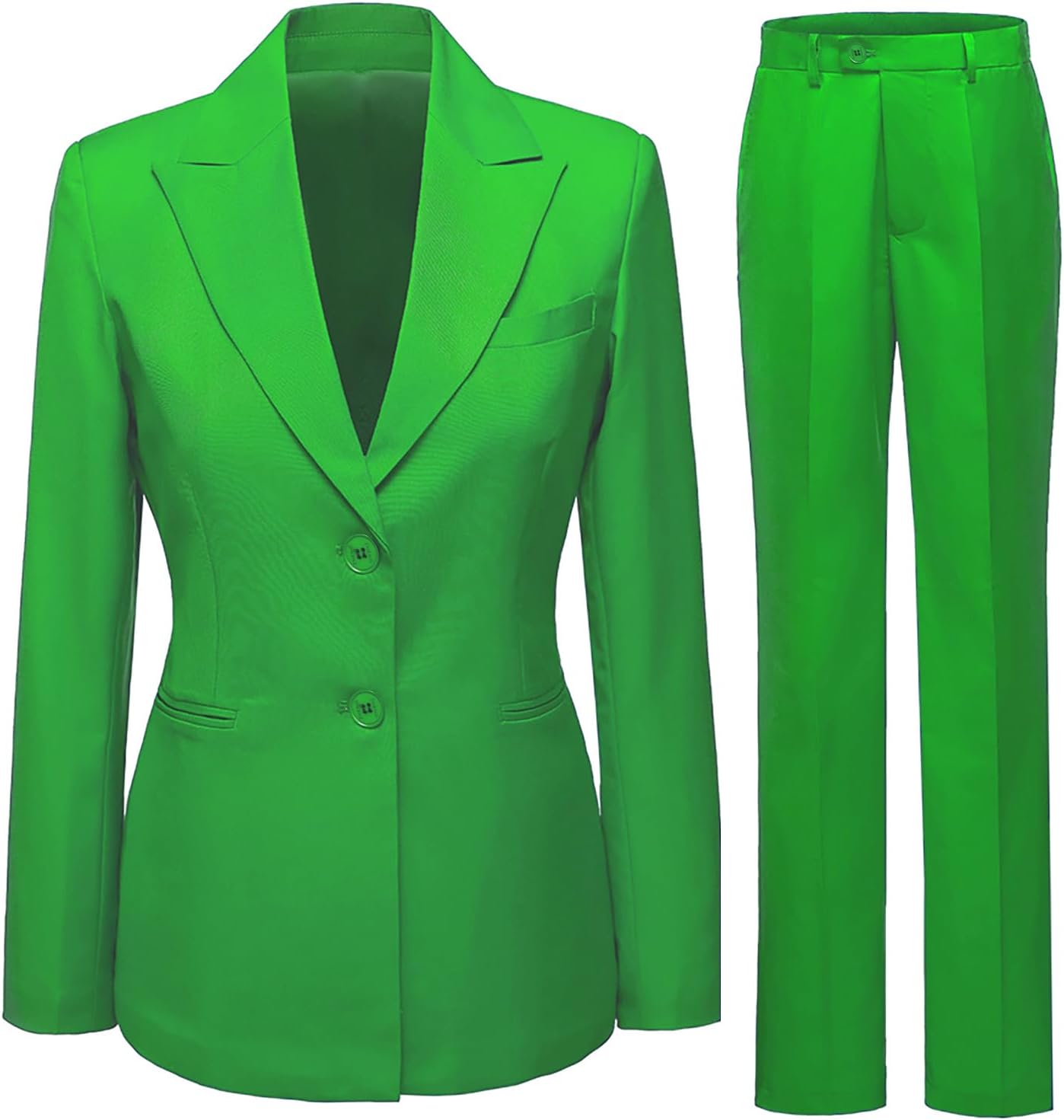 Pants Suits for Women Dressy Women Suits 2 Piece Set Two Buttons Business Casual Work Womens Pants Suit