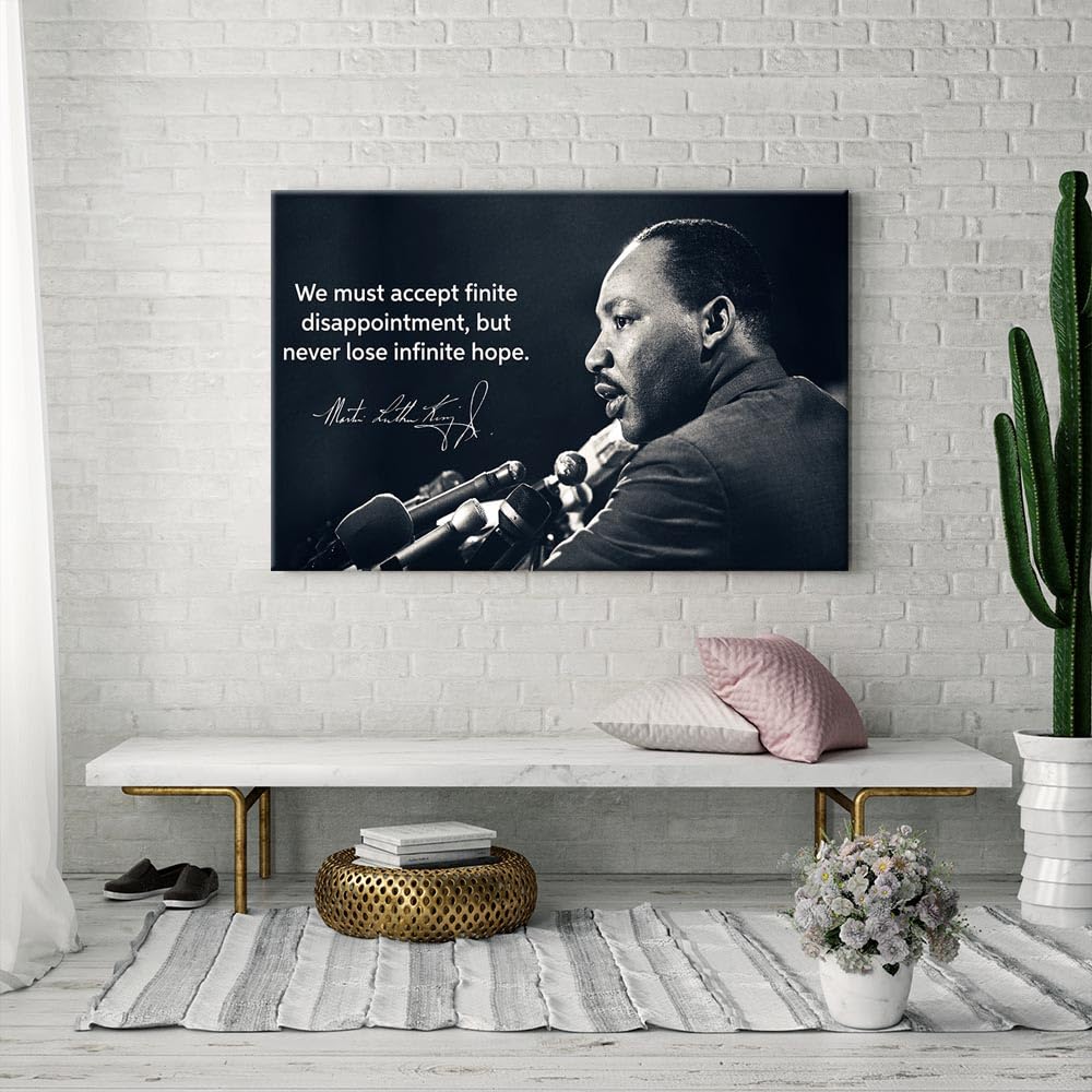 Viodenl Martin Luther King Zitat-Blechschild – 30,5x20 Cm, Graviert, Wetterfest, Wanddekoration Für Zuhause & Büro