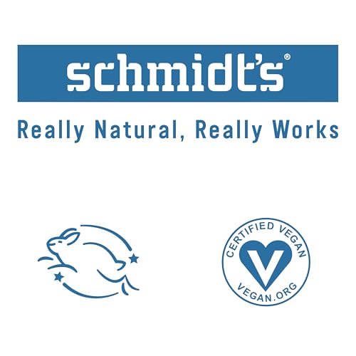 Image of Schmidt's Aluminum-Free Vegan Deodorant Fresh Rain & Birch with 24 Hour Odor Protection, for Women and Men, Natural Ingredients, Cruelty-Free, 2.65 oz