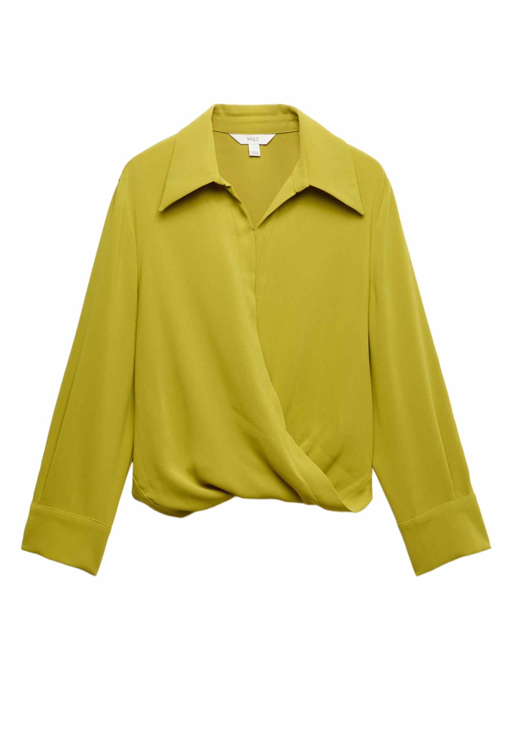 Marks & Spencer Damen Hemd Regular | Ärmellänge: Cap-Ärmel, Rundhalsausschnitt, Ohne Kragen, Zum Reinschlüpfen, Leicht