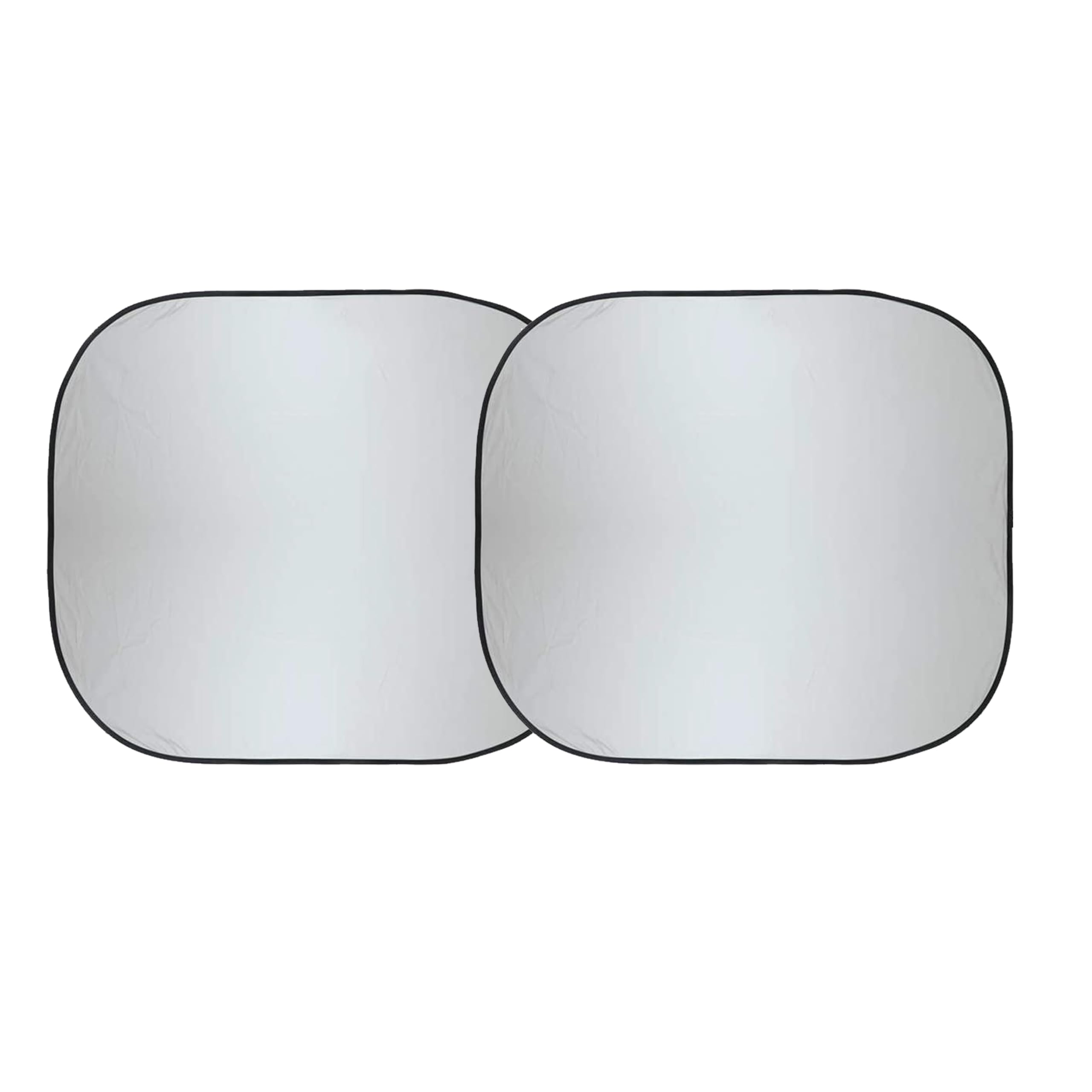 EcoNour 2-Piece Car Windshield Sun Shade | Medium (71 x 78.5 cm) Durable 240T Polyester Sun Shield for Front Window Blocks UV Rays | Foldable Automotive Interior Accessories for Sun Protection