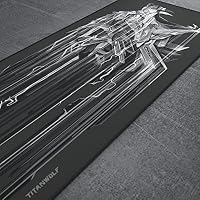 Titanwolf - Gaming Mauspad - 900 x 400 x 4mm - XXL Mousepad - Tischunterlage extra großes Mauspad Motiv - verbessert Präzision und Geschwindigkeit – Ansicht 4