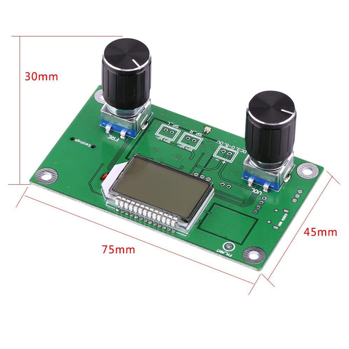 DollaTek Module Radio FM Stéréo Module Récepteur Radio FM Stéréo Numérique pour Bricolage