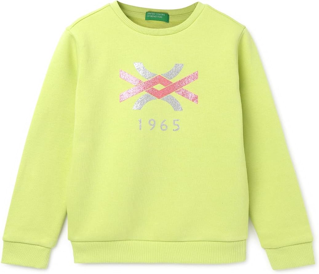 UNITED COLORS OF BENETTONGirl's cotton blend Crew Neck Regular sweatshirt