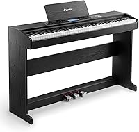 Donner DDP-95 88-Key Weighted Digital Piano: Bluetooth MIDI, 610 Tones, 600 Rhythms, LCD Screen, 3 Teaching Modes for Beginners