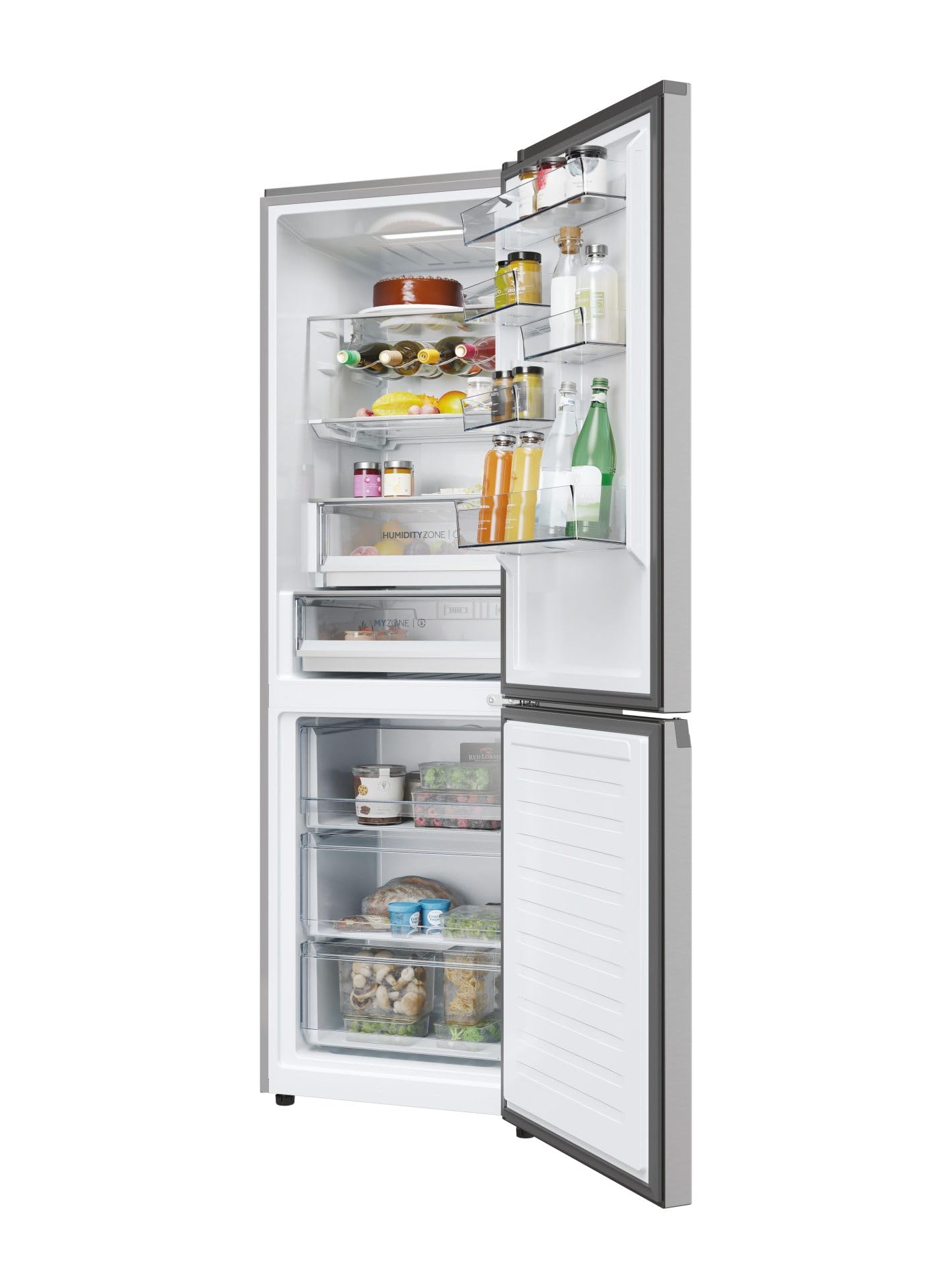 Haier HDPW5618DNPK - Frigorifico Combi Nofrost D Alto 185 Cm Ancho 59,5 Cm Inox
