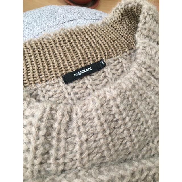 DRESSLAVE - ★ほぼ新品 DRESSLAVE ニット ベージュ サイズ38 Amazon.co.jp: ほぼ DRESSLAVE ニット ベージュ サイズ38