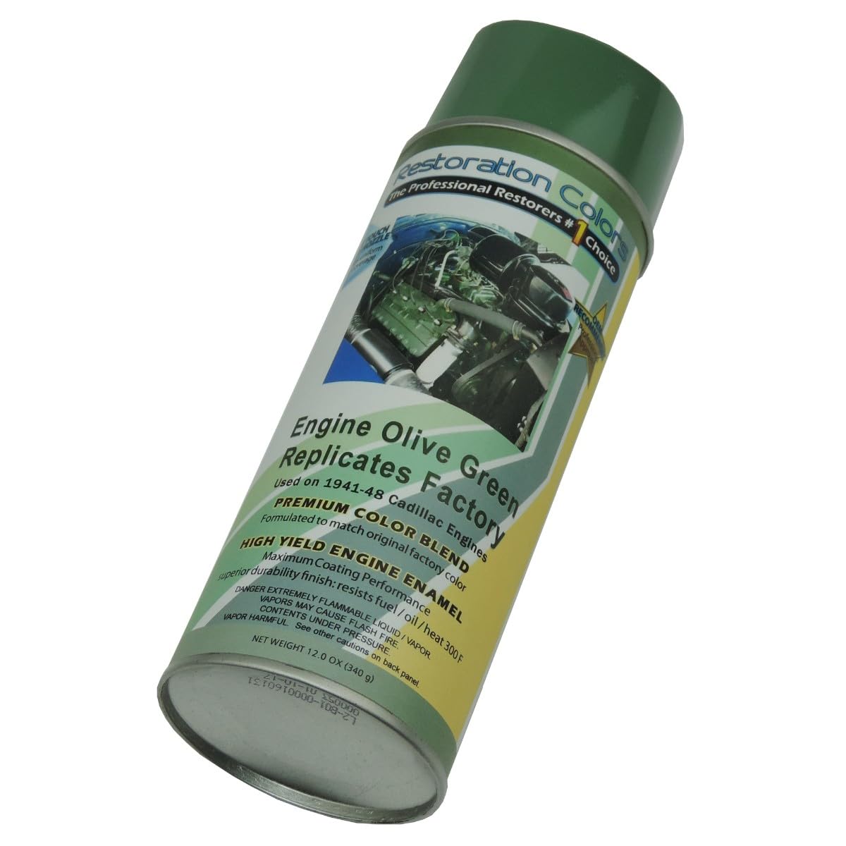 Inline Tube Replacement for 1941-48 Cadillac Olive Green Engine Spray Paint 1pc