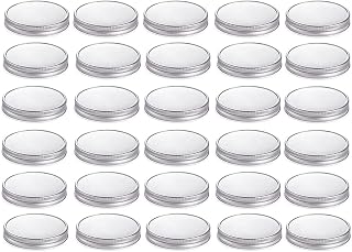 30 Pcs Regular Mouth Mason Jar Lids - Leak Proof Secure Solid Caps, Metal Canning Lids for Food Storage