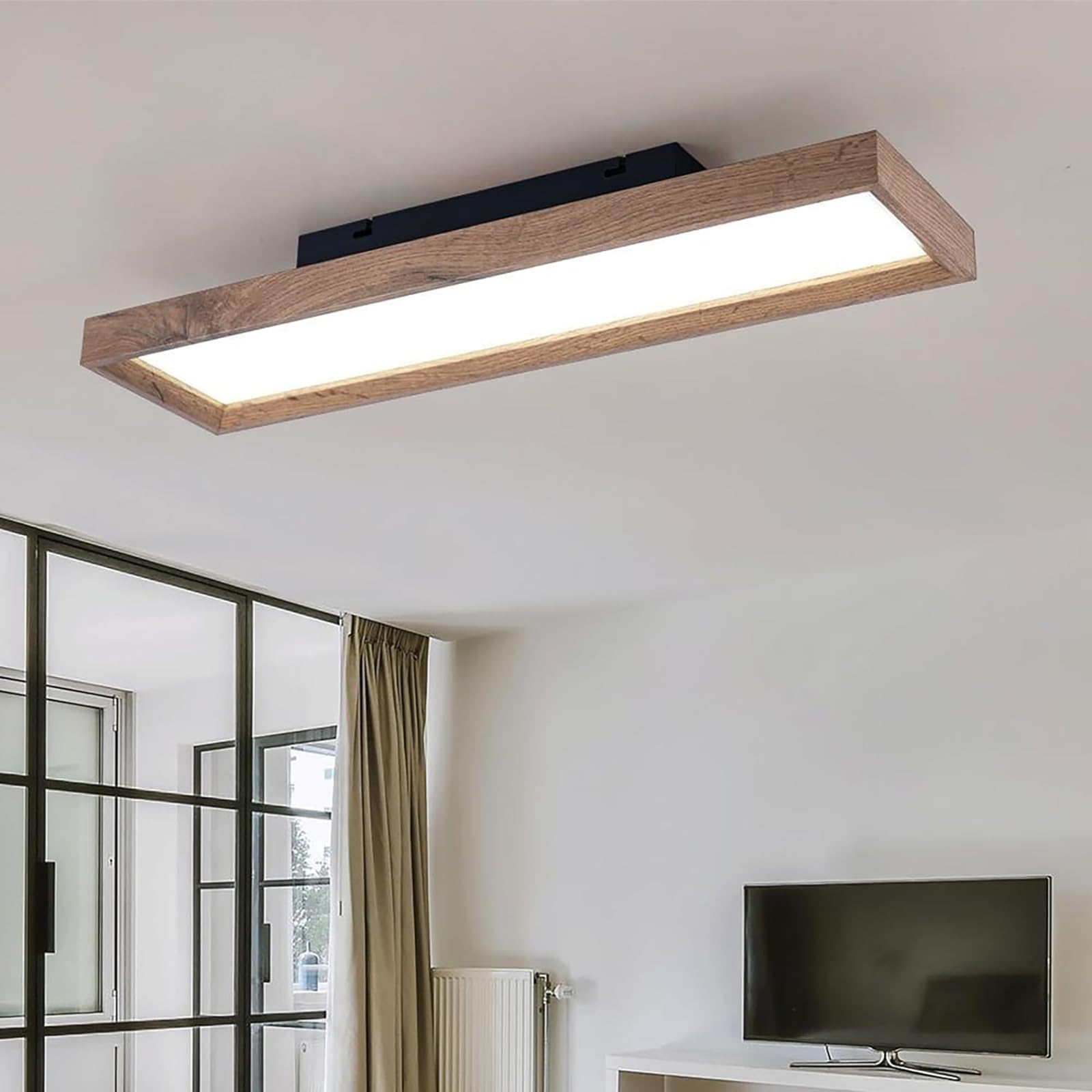 Plafon Luz LED Techo 30W, Luz Natural 4000K, Plafones Modernas rectángulo para Pasillo Balcón Cocina Dormitorio Pared
