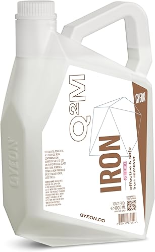 GYEON Quartz QM Iron 135.3 fl oz - Removedor de hierro de coche - Iron Decon rompe hierro incrustado - Productos de cuidado exterior - Removedor de