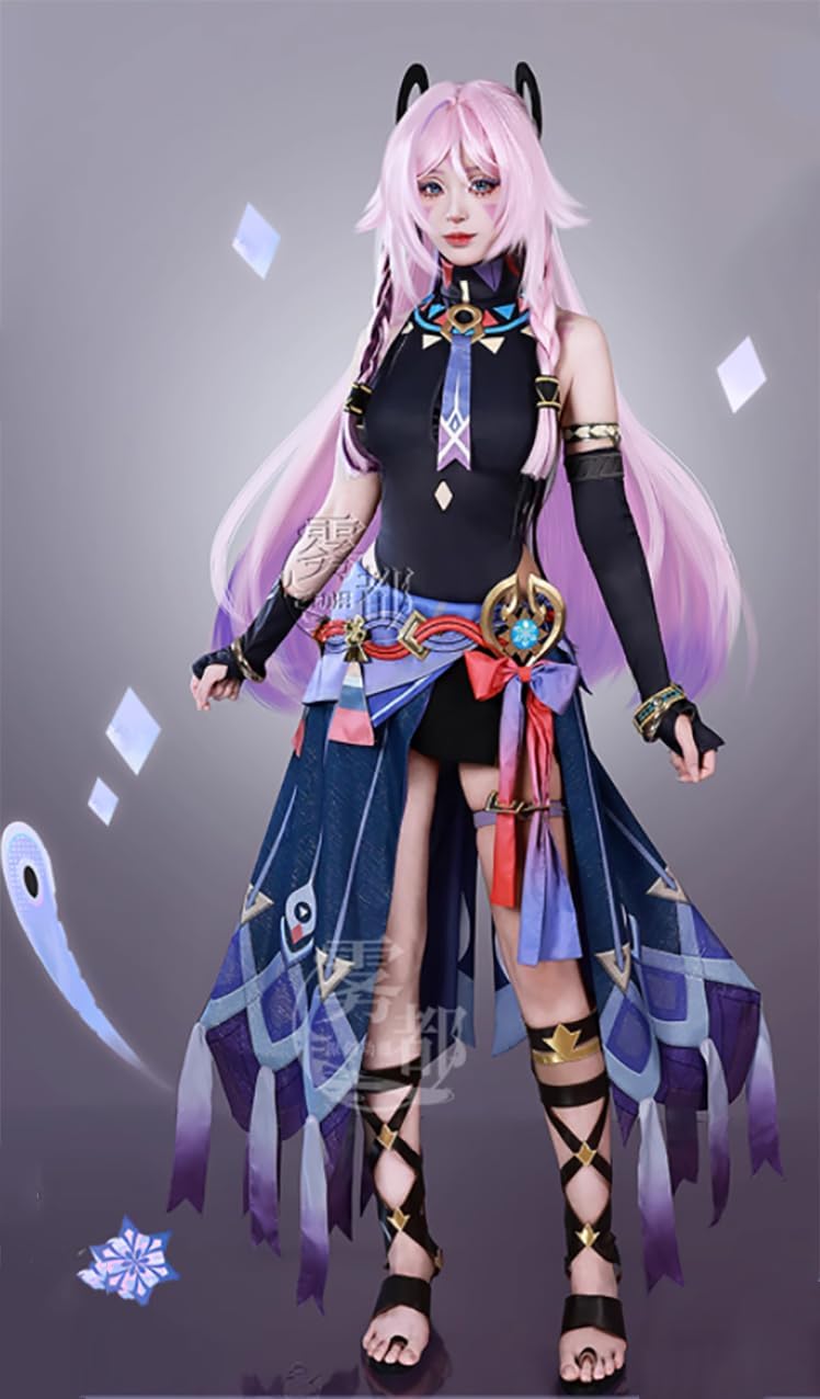 DOZZZY] 頭飾り付き 実物撮影 原神 シトラリ コスプレ衣装