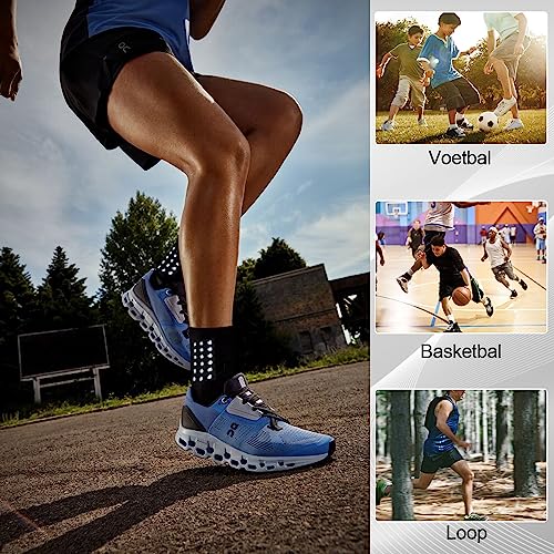 Antislip Sport Sok Antislip Voetbalsokken Heren Dames Voetbal Sportsokken Ontworpen voor Voetbal Basketbal Hardlopen Sportsokken voor Voetbal 2Paar - Afbeelding 8