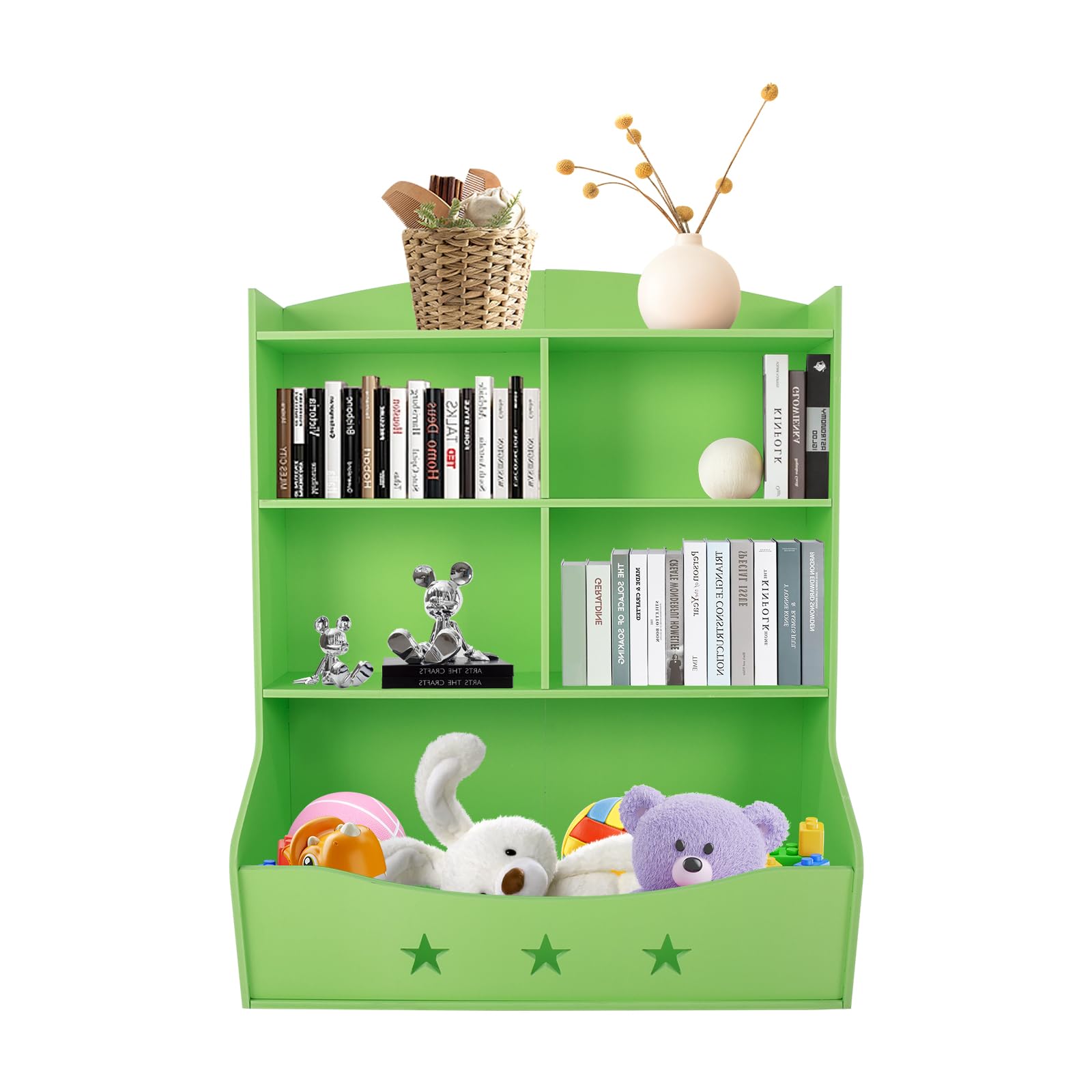Kinderaufbewahrungsorganisator, Buch- Spielzeugaufbewahrungsschrank Home Organisation Spielzeug Bücherregal, für Kinderzimmer, Korridore, Kinderzimmer 76.5 * 34 * 93cm