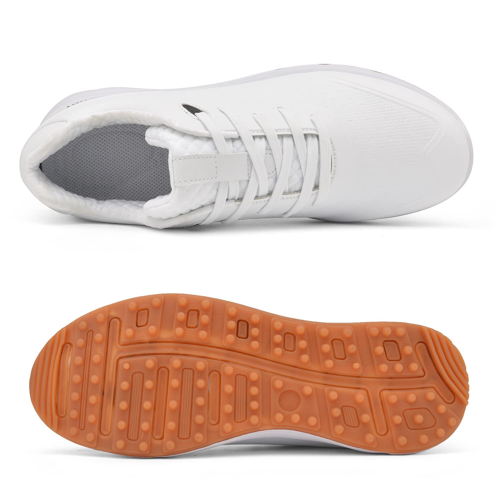 SDEQA Chaussures De Golf Femmes Traineurs Imperméables Extérieurs sans Pointes Grande Taille Anti-Skid Respirante