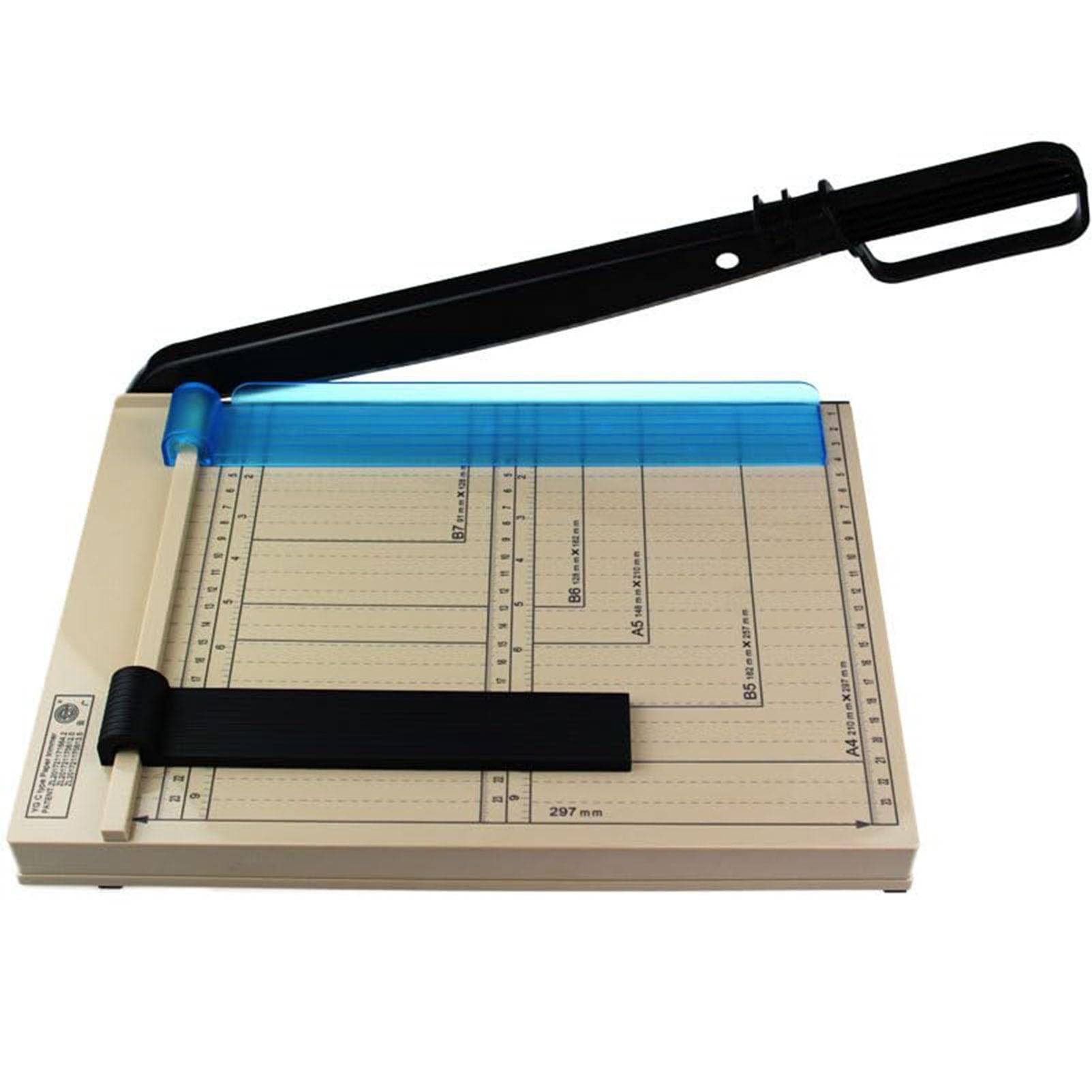 Guillotine-Papierschneider, Papierschneider A4, professionelle industrielle Hochleistungs-Scrapbooking-Trimmermaschine mit Metallbasis für Büros, kommerzielle Fotokopierdruckereien
