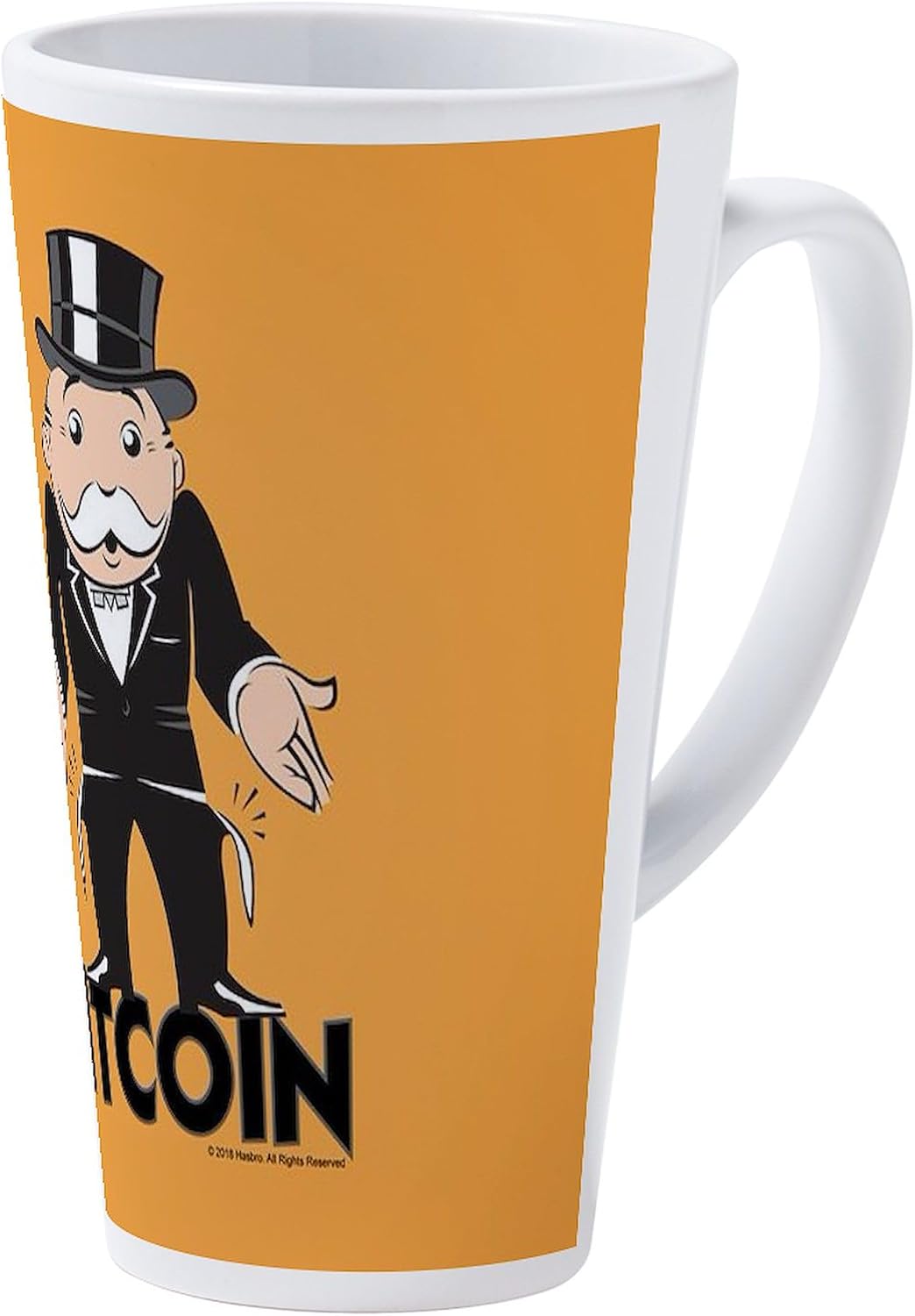 CafePress Monopoly Bitcoin 17 oz Latte Mug