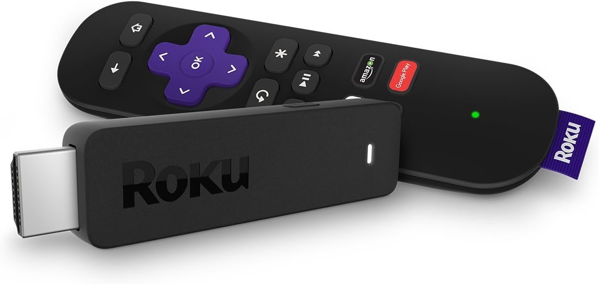 Roku Streaming Stick (3600R) | Portable HD Streaming Player, Quad-Core Processor, Dual-Band Wi-Fi (Renewed)