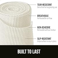 Vista 2 de Gorilla Grip Revestimiento original para cajones y estantes, no adhesivo, duradero y fuerte, con revestimiento de agarre para cajones de cocina