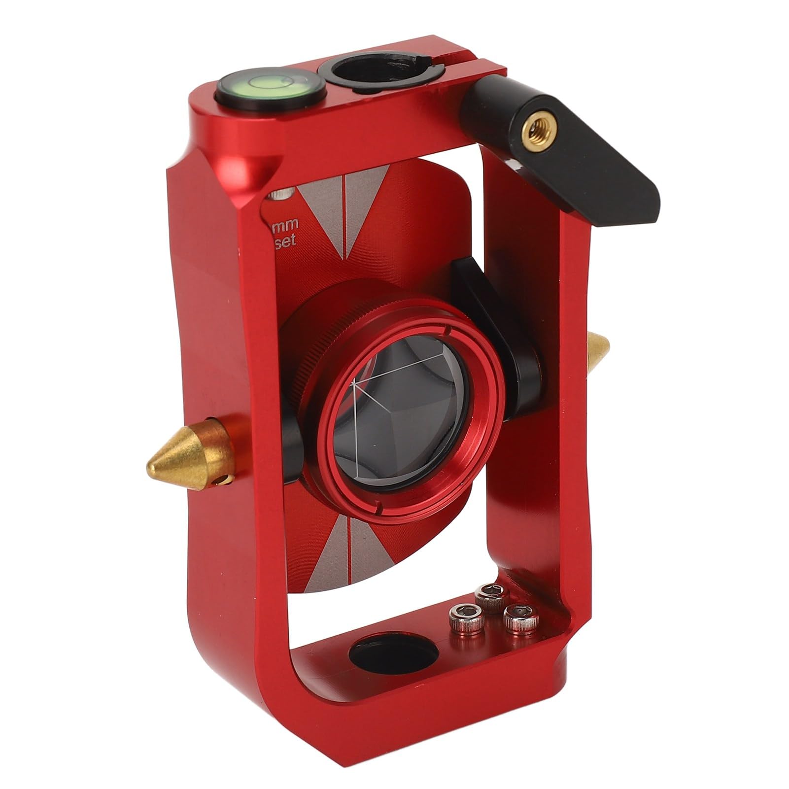 Hyuduo Prisma Giratorio de Estación Total Mini Prisma Topográfico Reflector de Compensado de 0 o -30 Mm para Túneles Minas Medición de Carreteras Presas Ferroviarias Trabajos Topográficos con