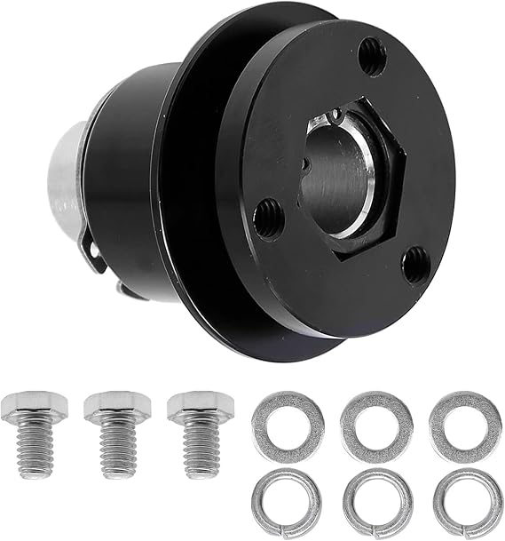 3 Hole Steering Wheel Quick Release Hub Adapter 360 Steering Wheel Quick Release Disconnect Hub Kit W/Bolts and Washer