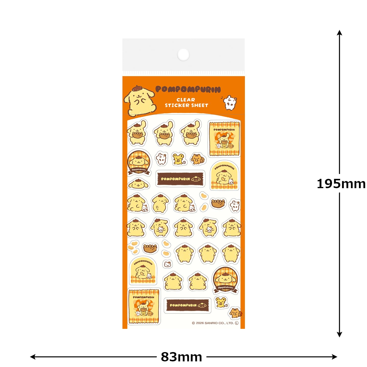 Amazon.co.jp: 古川紙工 サンリオキャラクターズ シール 透明シール