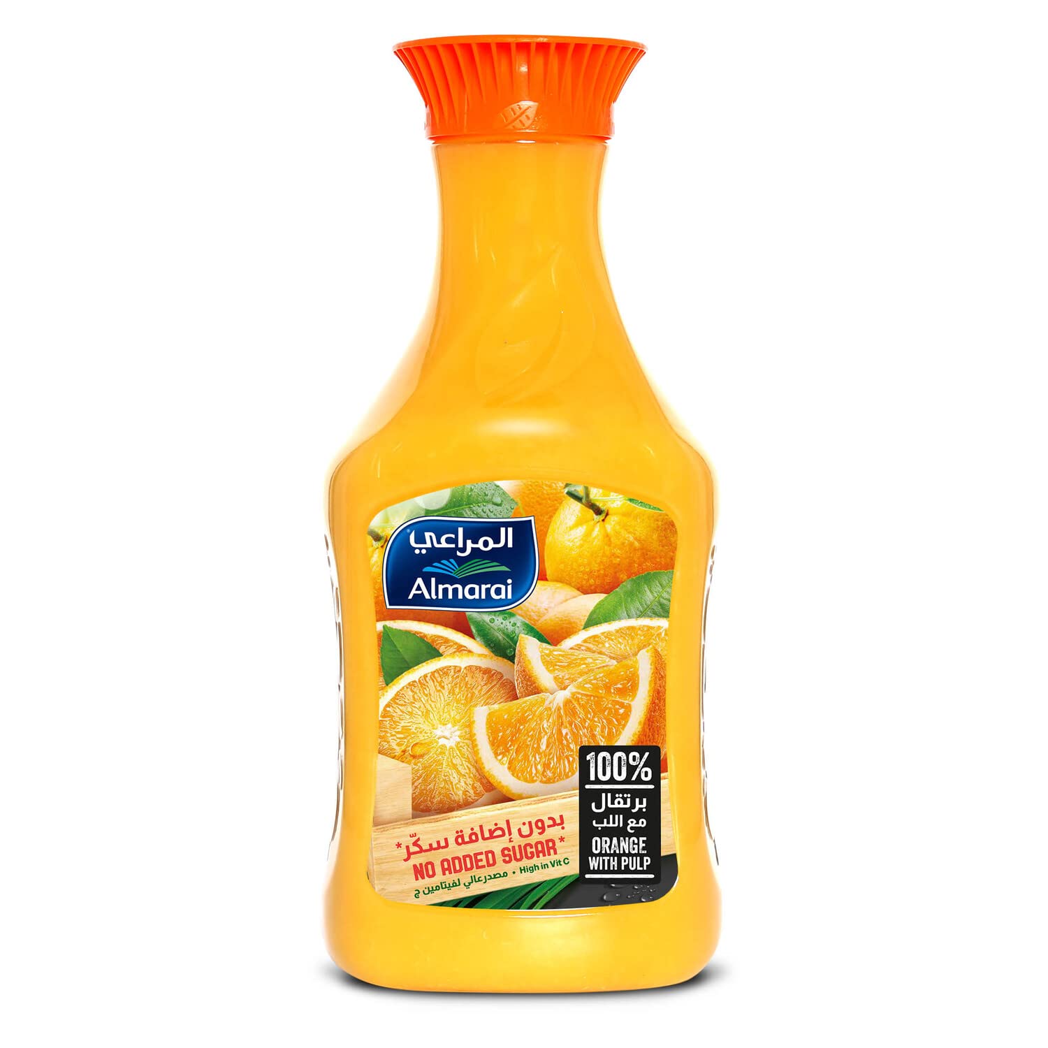 Almarai100% Orange Juice with Pulp No Added Sugar, 1.4 Litre