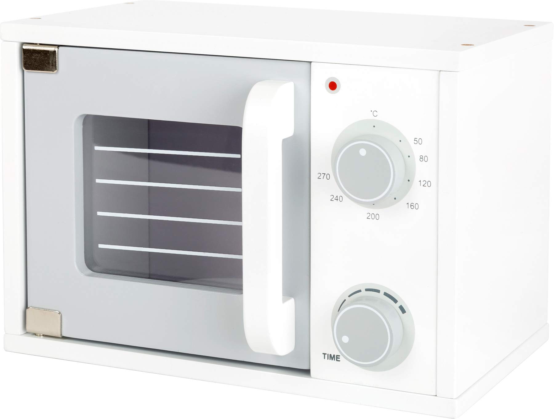 small foot 11184 Micro-ondes pour la cuisine d'enfant en bois, boutons mobiles et porte magnétique, à paritr de 3 ans