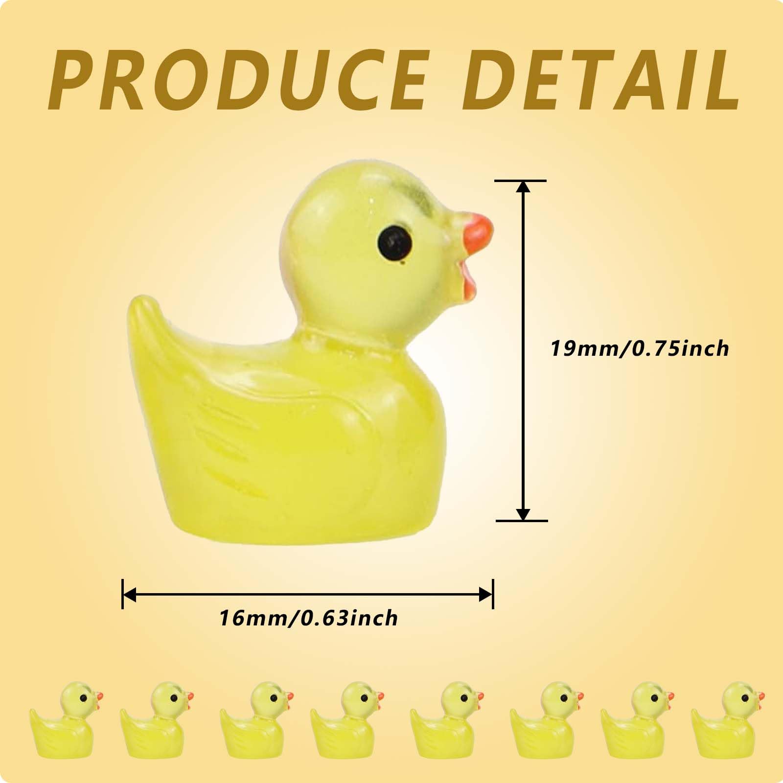 Exbrith Mini Resin Ducks, Pack of 100, Ducks Mini Animal Figures for Aquarium Miniature Garden, Dollhouse, Craft - Image 2