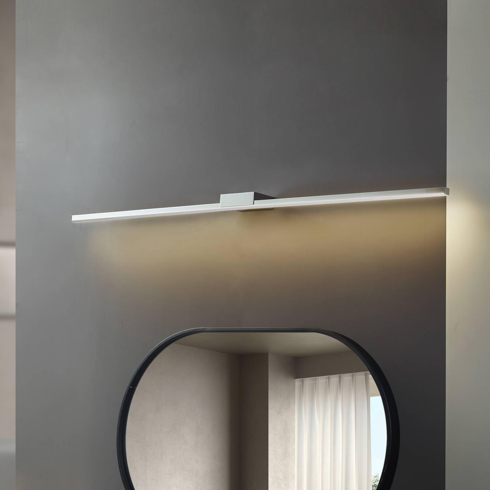 Lucande LED Wandleuchte, Wandlampe Bad Kivana (spritzwassergeschützt (Modern) in Chrom aus Aluminium (1 flammig) - Wandleuchten Spiegelleuchte Badezimmer Wandbeleuchtung Badezimmerleuchte