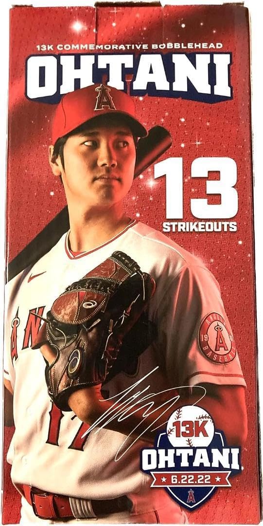 当日チケット付 エンゼルス 大谷翔平 ボブルヘッド 13奪三振 ブルー