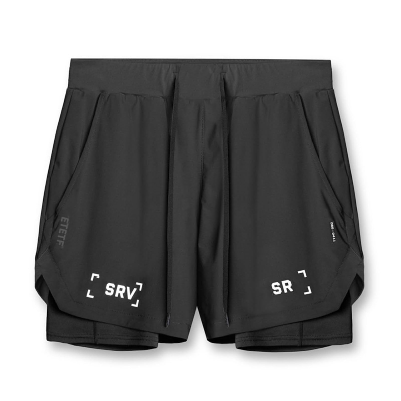 surenow mens 2 in 1 running shorts quick dry