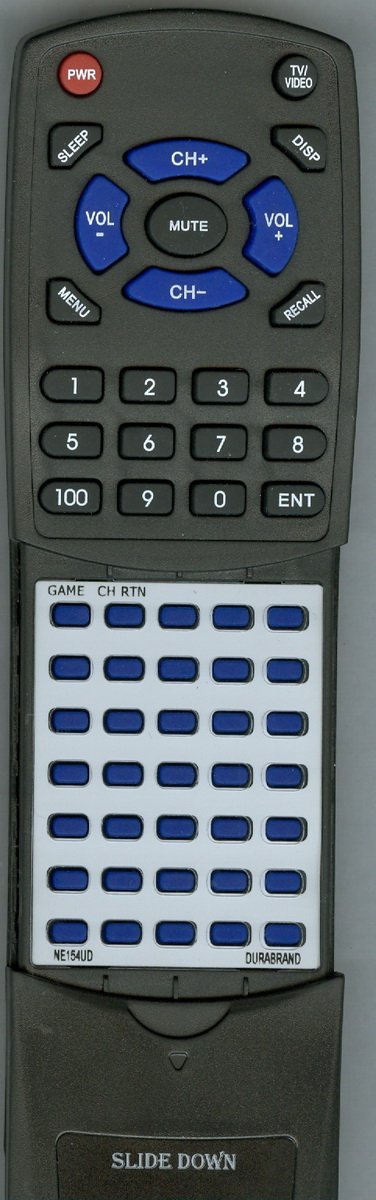 Replacement Remote Control for Sylvania N0138UD, NE154UD, W6413TC, SRT2113, SRT2119