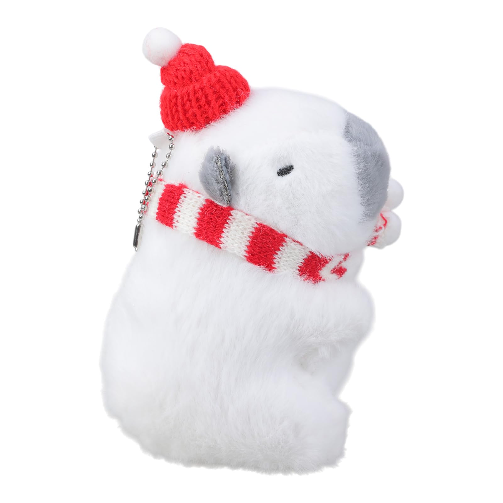 Zkydhbd Red Charm Capybaras Plush Keychain Christmas Soft Toy Pendant Christmas Tree Decorations For Home And Office Decorations Cartoon Capybaras Pendant