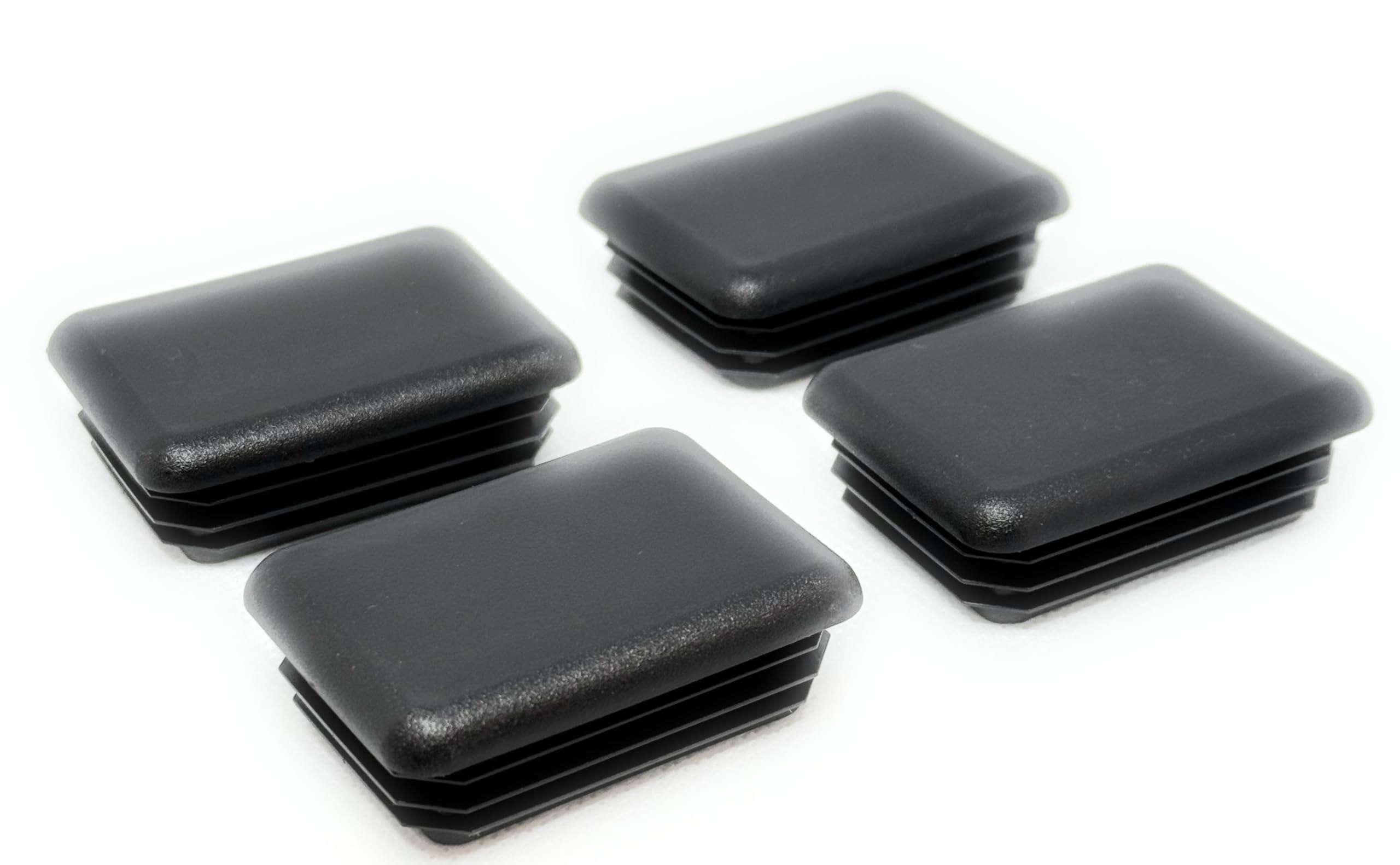 Rectangular Tubing Plugs Plastic 1/2 X 1-1/2 Inch White Rectangle ...