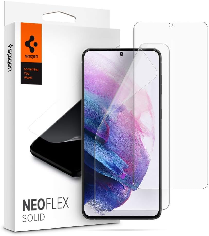 Spigen NeoFlex Screen Protector Designed for Galaxy S21 (2021) [2 Pack] - Case Friendly
