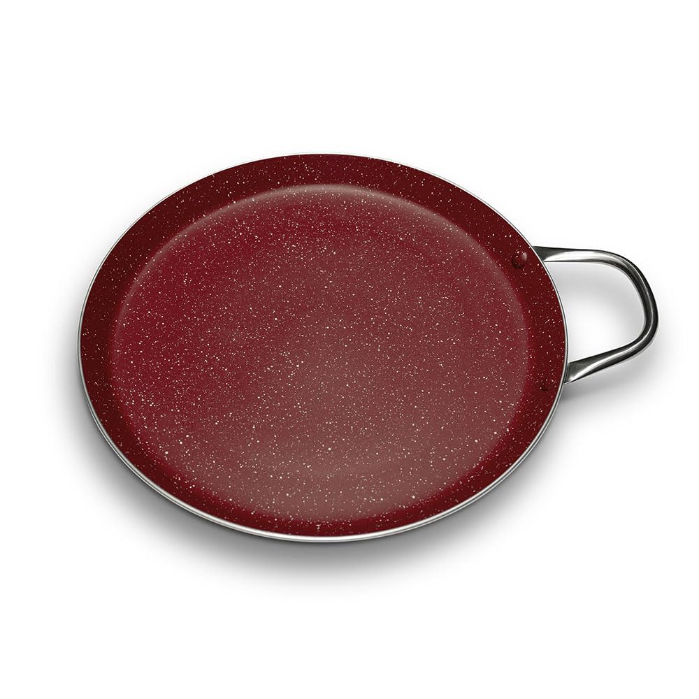 FLAVORSTONE Comal Antiadherente 30 cm Rojo Redondo