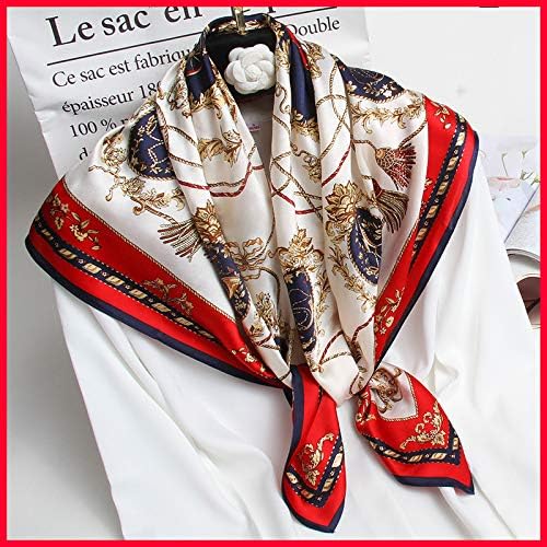 ANDANTINO 100% Pure Mulberry Silk Scarf 35" Large Square Lightweight Headscarf –Women’s Hair Wraps-With Gift Packed - Image 5