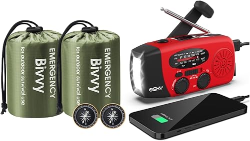 Miniatura 1 de Emergency Radio+ 2 Pack Green Emergency Sleeping Bag