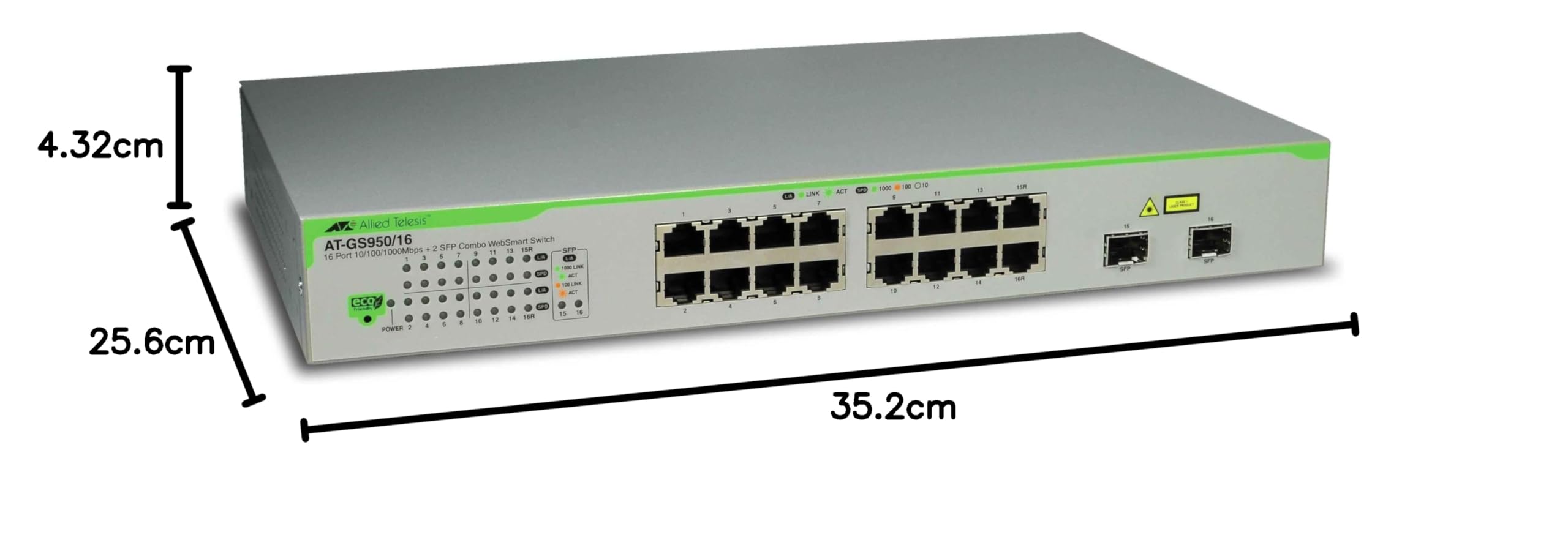 Allied Telesis AT-GS950/16-50 Switch Layer 2 Gigabit WebSmart - 16